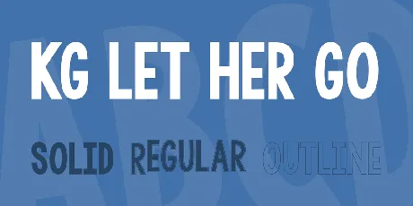 KG LET HER GO font