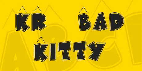 KR Bad Kitty font