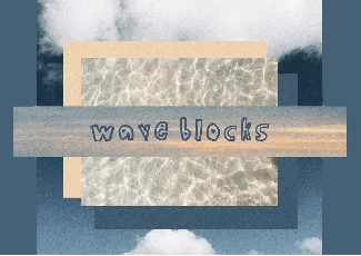 Wave Blocks font