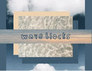 Wave Blocks font