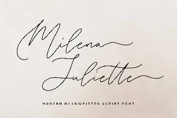 Milena Juliette font