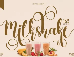 Milkshake Script font