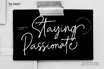 Staying Passionate font