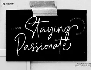 Staying Passionate font