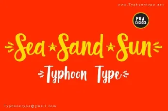 Sea Sand Sun font