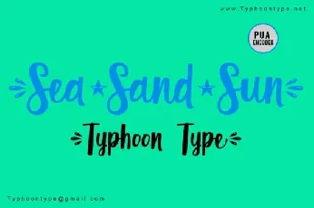 Sea Sand Sun font