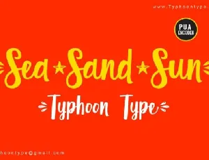 Sea Sand Sun font