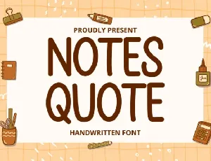 Notes Quote font