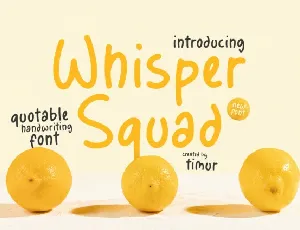Whisper Squad font