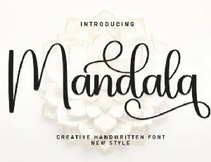 Mandala Script font