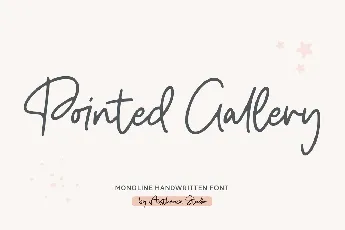 Pointed Gallery font