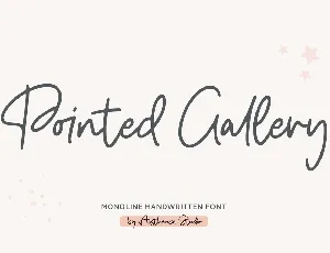 Pointed Gallery font