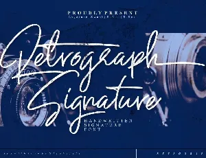 Retrograph font