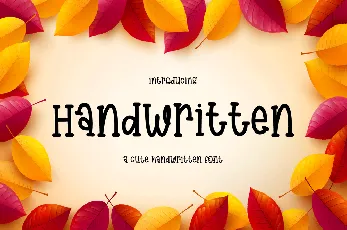 HandwrittenDemo font