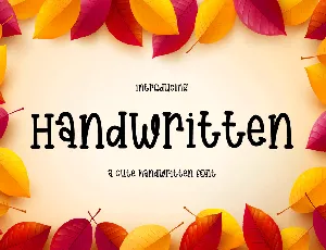 HandwrittenDemo font