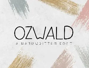 Ozwald font