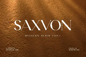 Saxvon font