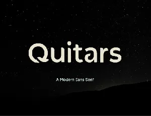 Quitars Typeface font