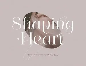 Shaping Heart Serif font