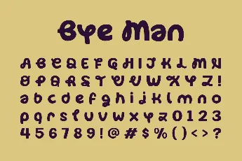 Bye Man FREE font