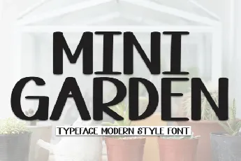 Mini Garden Display font