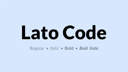 Lato Code Family font