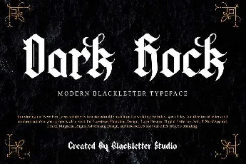 Dark Rock font