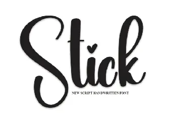 Stick Script font