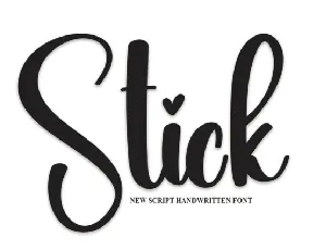 Stick Script font