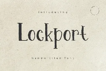 Lockport font