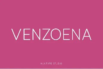 Venzoena font