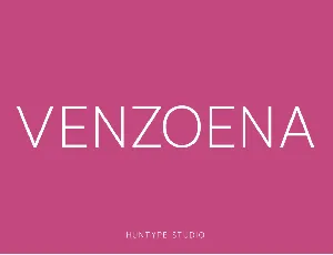 Venzoena font