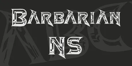 Barbarian NS font