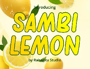 sambi lemon font