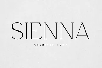 Sienna font