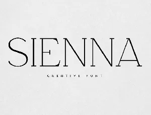 Sienna font