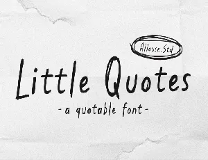 Little Quotes font