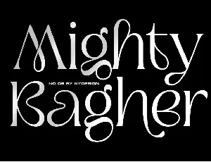 Mighty Bagher font