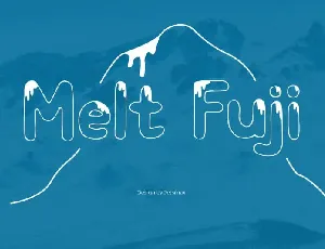 Melt Fuji Display font