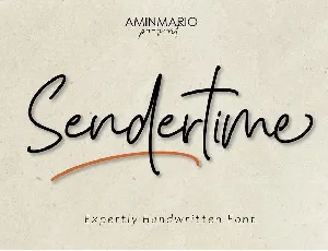 Sendertime font