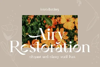 Airy Restoration font