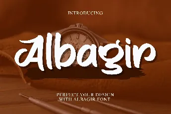 Albagir - Personal Use font