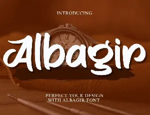 Albagir - Personal Use font