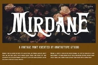 Mirdane font