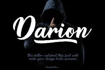 Darion Handwritten Script font