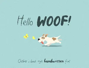 Hello Woof font