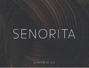 Senorita font