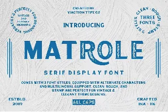 Matrole font