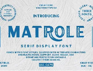 Matrole font