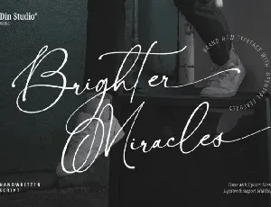 Brighter Miracles font